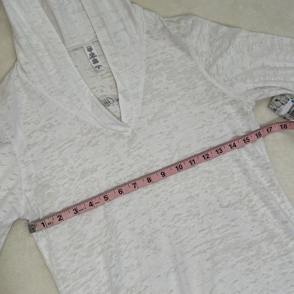 Love All Tennis Womens Burnout Hoodie Size Small in White - Picture 6 of 10